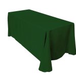 Nappe en polyester vert forêt 90 x 156''
