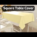 90" x 90'' Ivory Polyester Tablecloth - Image 4