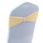 Bande de chaise en spandex champagne 10 pièces