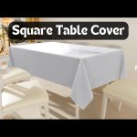90 x 90'' Grey Polyester Tablecloth - Image 4