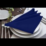 Serviettes de Table Bleu Marine (10pcs) – Image 2
