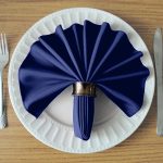 Serviettes de Table Bleu Marine (10pcs) – Image 3