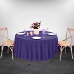 Nappe ronde 54" bleu marine 54'' – Image 3
