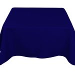 90 x 90''Navy Blue Polyester Tablecloth