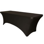 Nappe Rectangulaire Spandex Noire 4FT