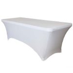 Nappe Rectangulaire Spandex Blanche 4FT