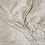 90 x 156" Oyster Crushed Velvet Tablecloth