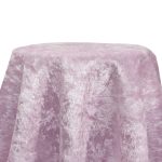 54'' Pink Crushed Velvet Tablecloth