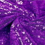 120'' Purple Sequin Tablecloth