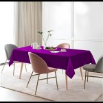Nappe en polyester violet de 90 po x 156 po – Image 6