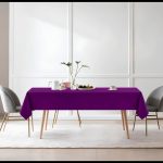 Nappe en polyester violet de 90 po x 156 po – Image 7