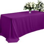 Nappe en polyester violet de 90 po x 156 po – Image 8