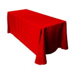 Nappe en polyester rouge 90" x 156"