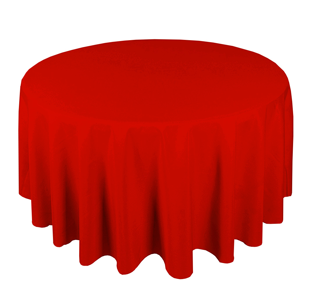 rond-rouge-1.jpg Nappe ronde en polyester rouge 54'' – Image 1