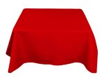 Nappe en polyester rouge 70'' x 70''