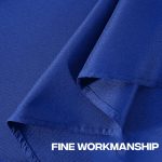 Nappe ronde 120" en polyester bleu roi – Image 2
