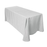 Nappe en polyester polyester gris 90" x 156"