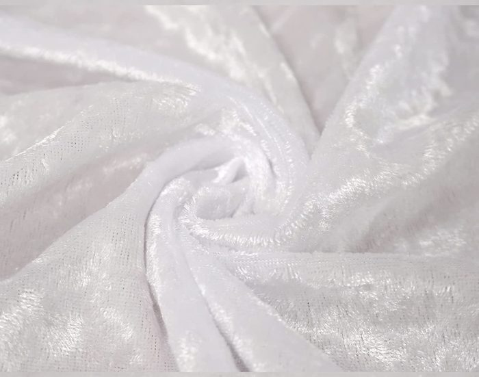 3M x 3M (10FT x 10FT) White Crushed Velvet Backdrop Elegant Event