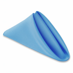 Serviettes de couleur imprimées en polyester bleu layette (10pcs) – Image 2