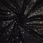 Serviette de table à paillettes 12'' x 14'' noir